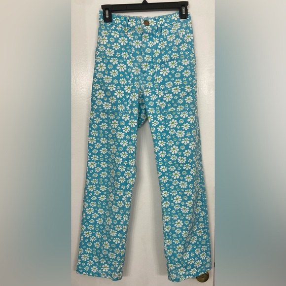 Big Bud Press Daisy Light Blue Work Pants Size XXS - Picture 6 of 10